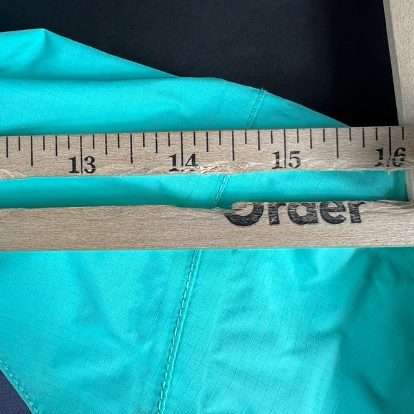 The North Face Jacket Women Medium HyVent Grey Green Full Zip Hooded Windbreaker - Picture 16 of 16